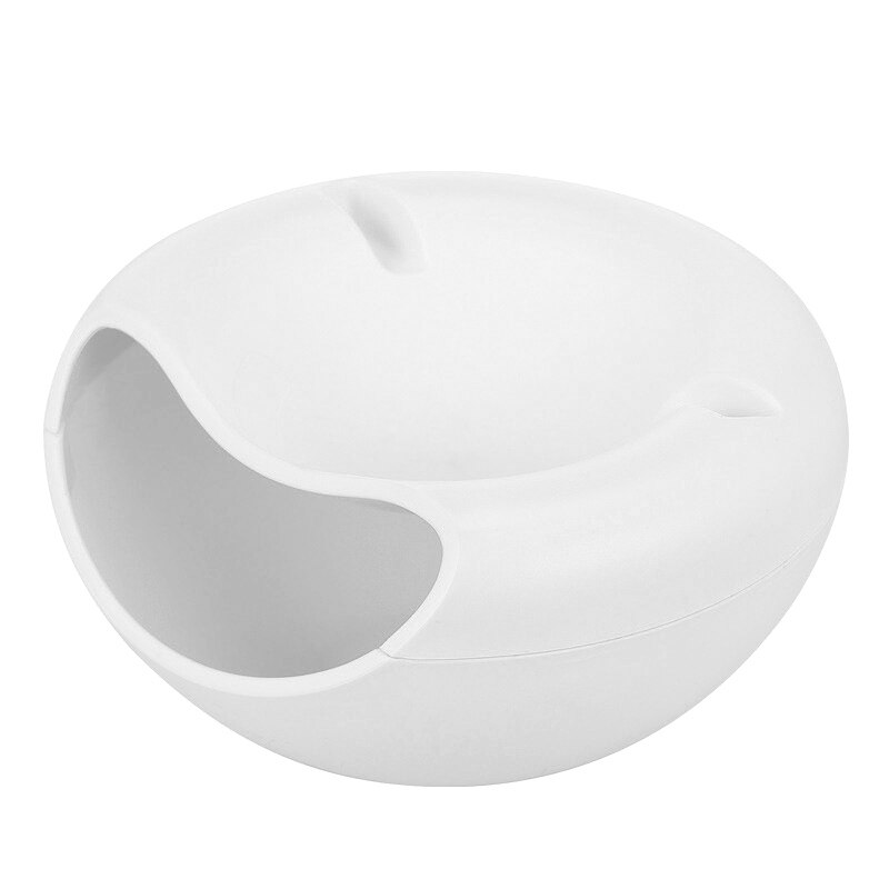 Plastic Storage Box Double-layer Circular Melon Seeds Dishes Desktop Organizer Cosmetic Snack Box Holder YE