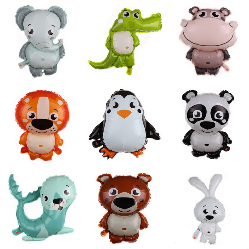 Cartoon Animal Foil Balloons squirrel Ballon Fox flamingos Air balloon Birthday party decorations Kids hedgehog Inflatable toys