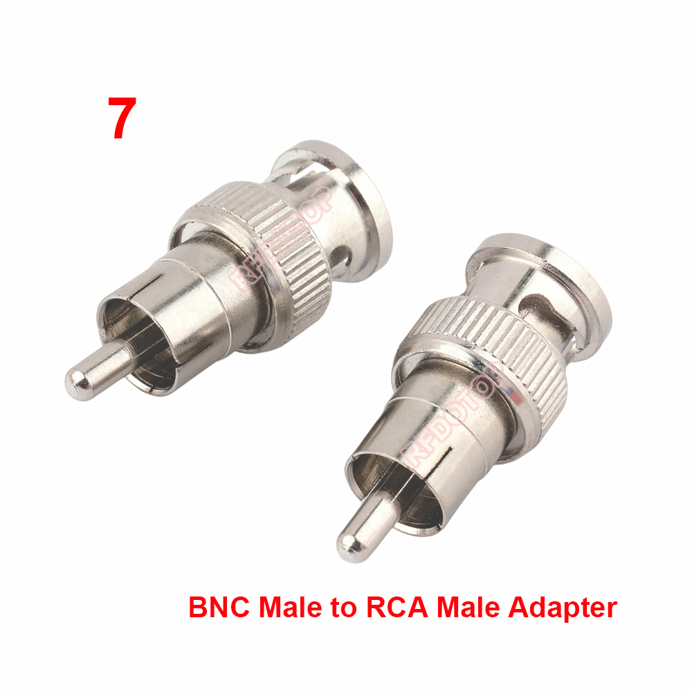 1 pc  q9 bnc to rca/banana /ts3,5mm plug/socket converter for av/tv/video/audio, rca-j to bnc male/female rf coax adapter: Gold