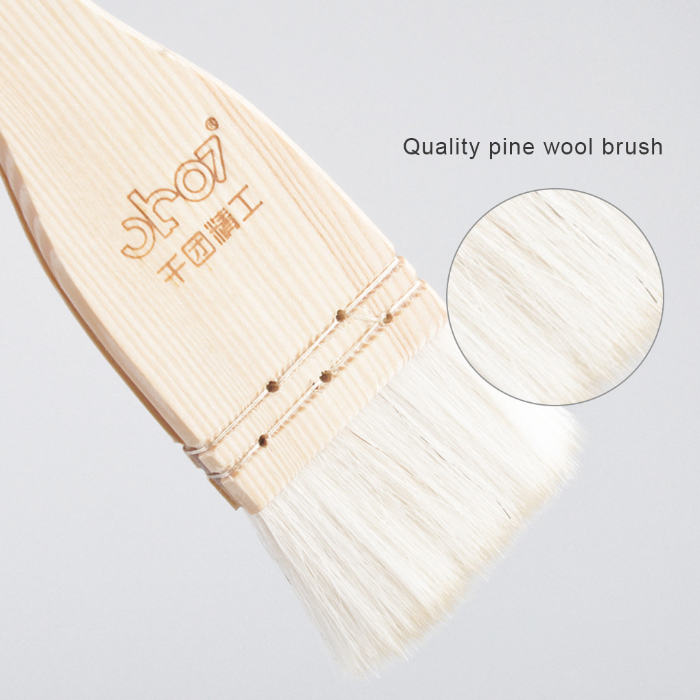 Manche en bois brosse badigeonner brosse à pâtisserie brosses à huile pour gâteau pain beurre outils de cuisson sécurité BBQ barbecue brosse