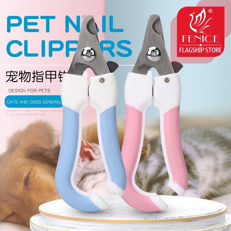 Fenice Pet Nail Clipper Scissors Pet Dog Cat Nail Toe Claw Clippers Scissors Trimmer Grooming Tools for Animals Pet Supplies