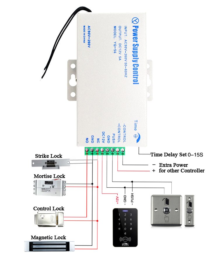 Deur Toegangscontrole Systeem Schakelaar Voeding 3A/Ac 110 ~ 240V Dc 12V Nieuw Voor Rfid vingerafdruk Toegangscontrole Apparaat Machine