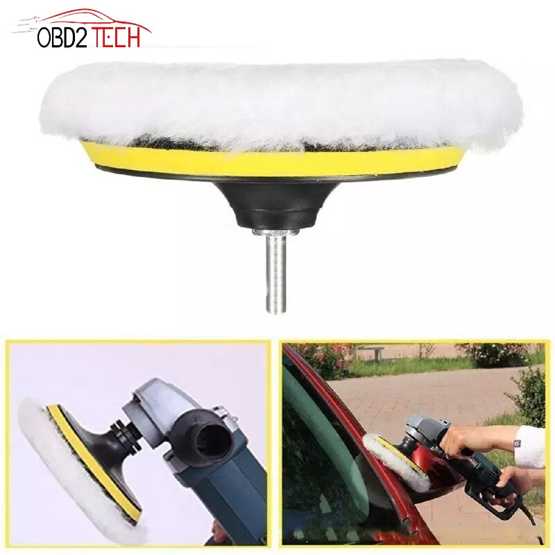 5 Pcs Universele Polijstmachine Buffer Kit 3 Inch 4 Inch Zachte Wol Bonnet Pad Auto Polijstmachine Auto Lichaam Polijsten Schijven accessoires Goederen