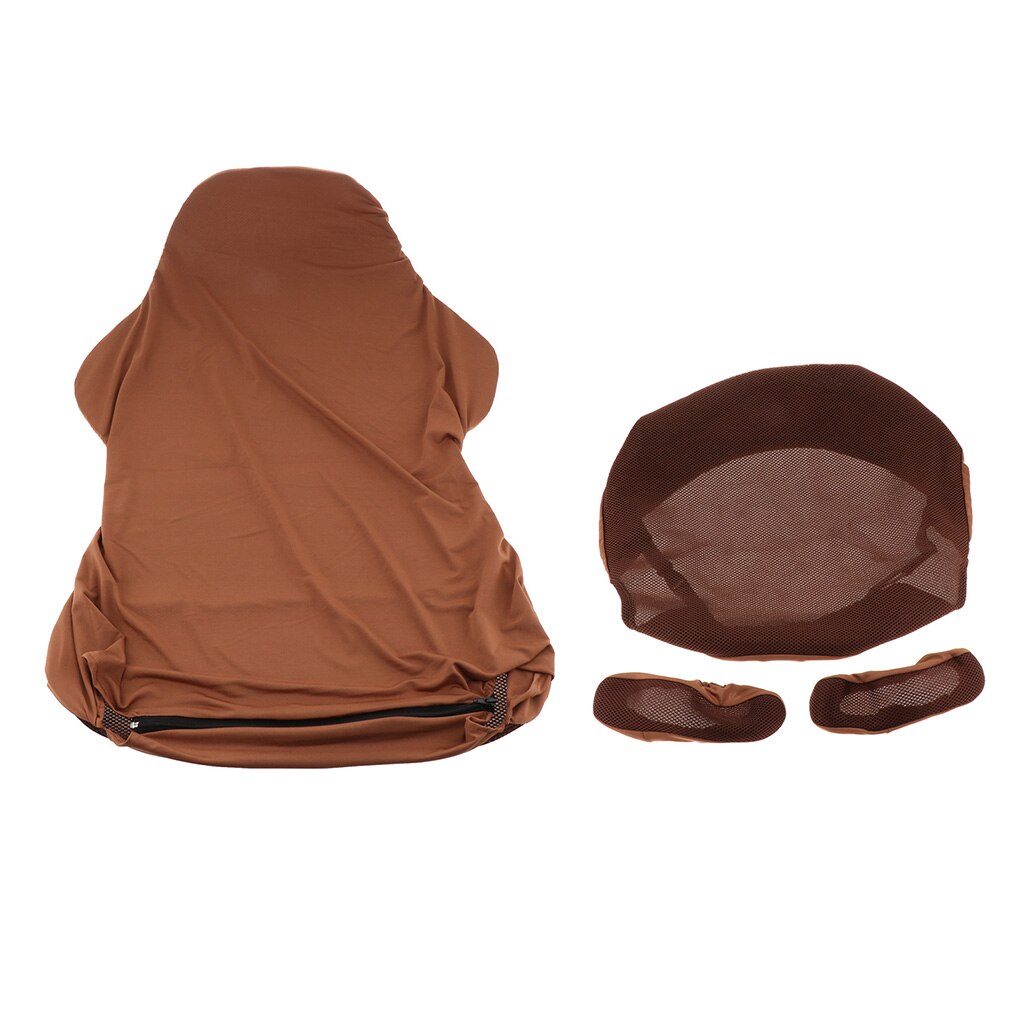 Lovoski computer stretch drejelig gaming stol med covercover: Brun