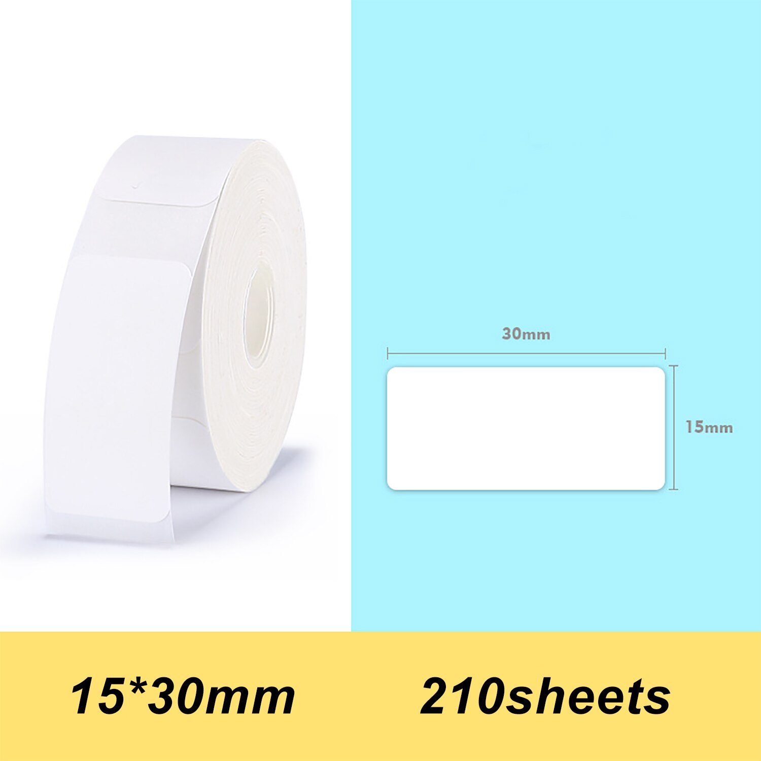 Niimbot D11 transparent Label Paper 14*30mm 210pcs/roll Barcode Price Size Name Blank Labels Waterproof