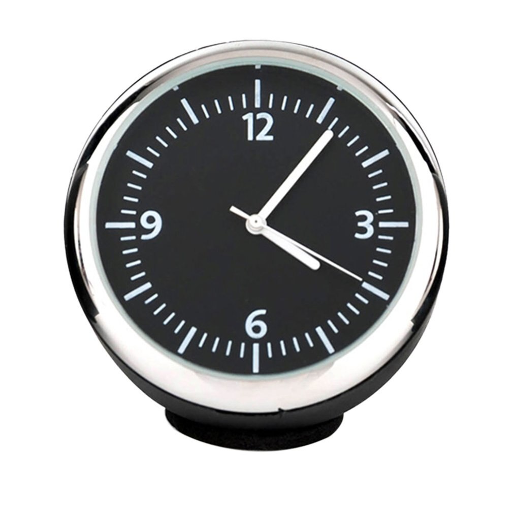 Round Shape Car Automobile Digital Clock Auto Watch/Thermometer/Hygrometer Car Interior Decoration Ornament Car Styling: Clock