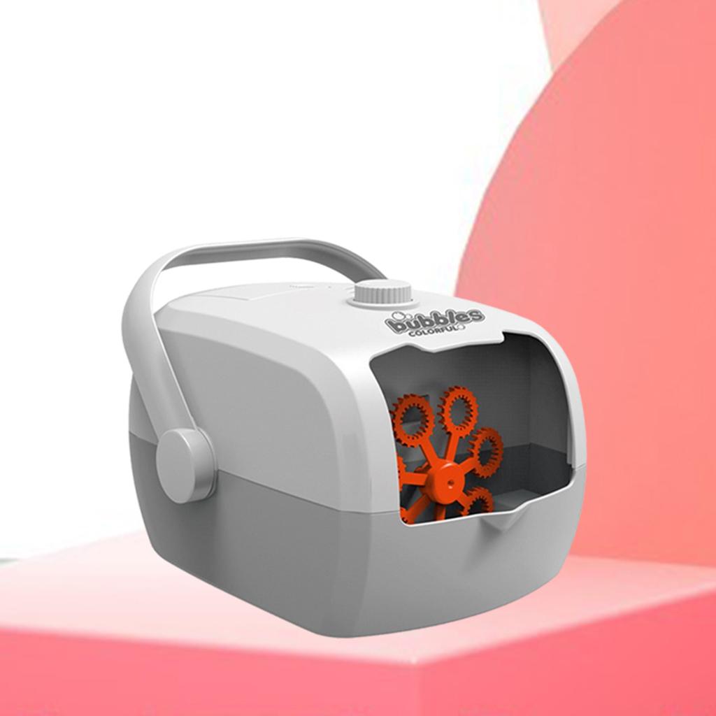 Tragbare Elektrische Automatische blasiert Machen Maschine für freundlicher Garten Geburtstag Party Hochzeit Festival Bühne Verein Spaß drinnen draussen: grau