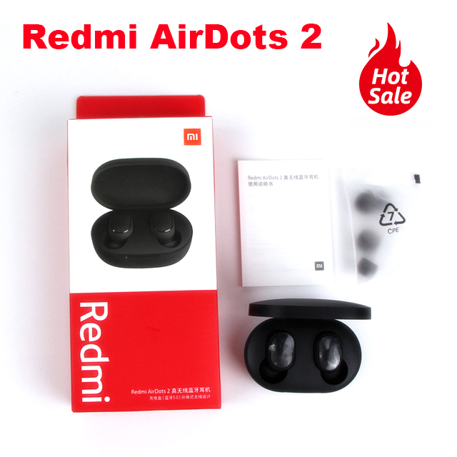 Oryginalny Xiaomi Redmi Airdots 2 TWS słuchawki bezprzewodowe bluetooth 5.0 słuchawki Stereo redukcja szumów Mic sterowanie głosem Air2 SE: Redmi 2