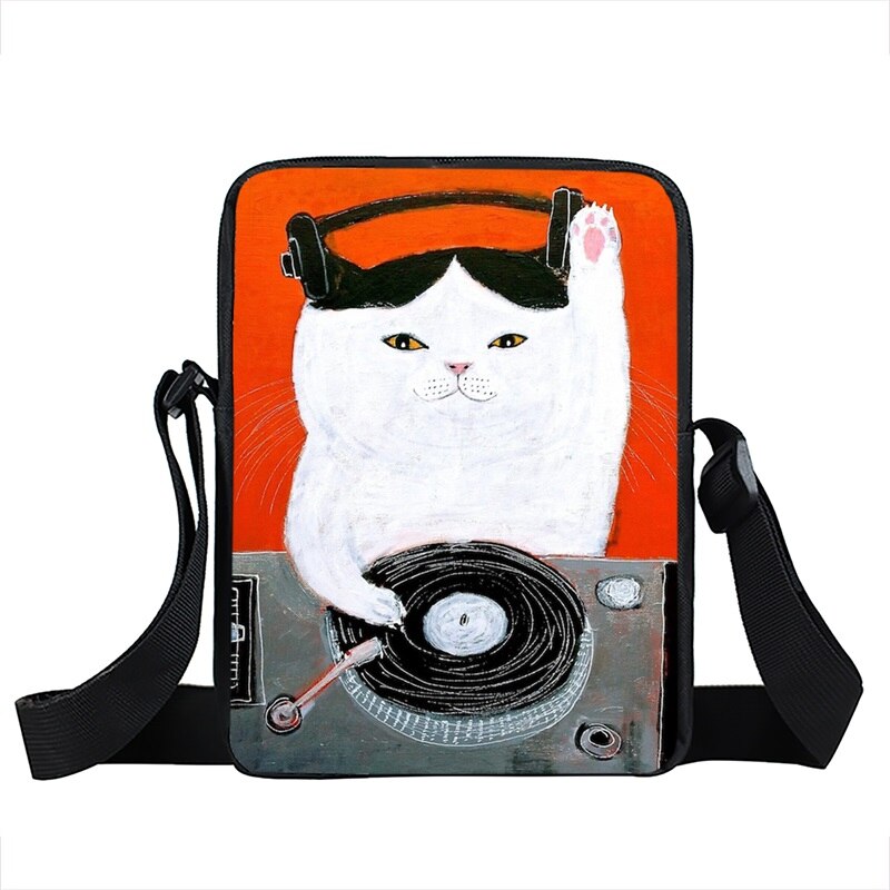 Sac à main Kawaii en forme de chat café pour femmes, sacoche à bandoulière de dessin animé chaton mignon, petite pochette de loisirs