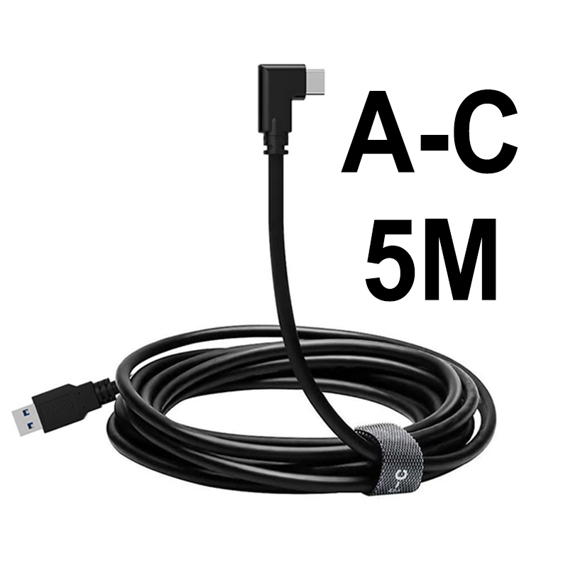 For Oculus Link Cable 5M 6M 7M USB C Fast Charging Data Cord Oculus Quest 2 Link Cable 16ft Quest2 Full Set VR Accessories: TPE A-C 5M
