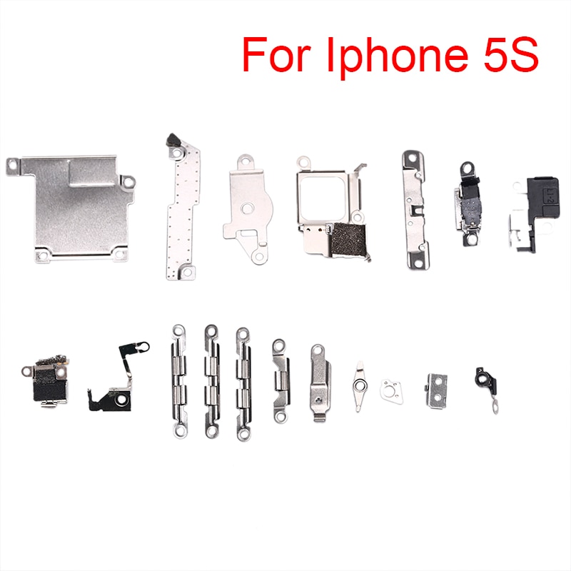 1 set Repair Replacement Parts for iPhone 5 5c 5s 6 6s plus 7 8 Holder Bracket Fastening Pad Spacer Full body inner Small Metal