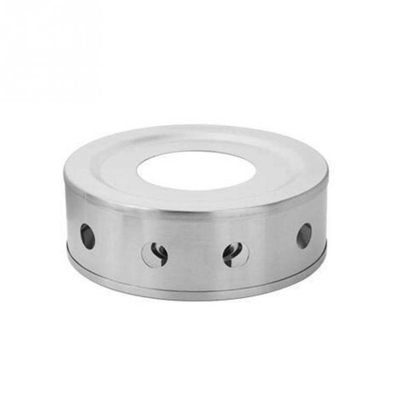 Roestvrij Staal Theepot Warmer Verwarming Base Koffie Water Thee Heater Trivets Kaars Base #1114