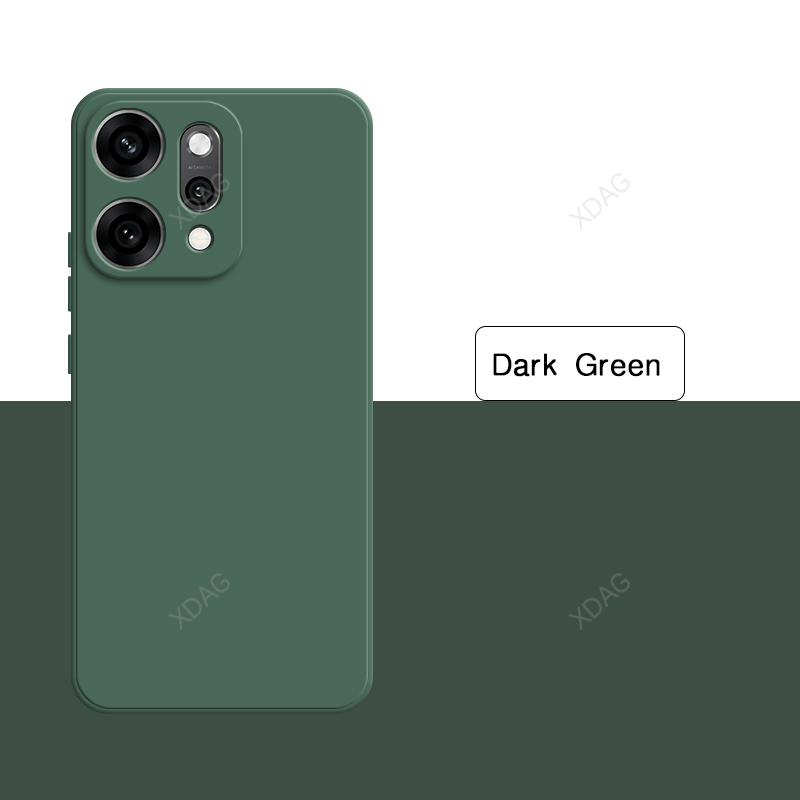 Funda de teléfono Original para OPPO Reno14 Reno 14 Pro 14Pro 5G Funda de con borde recto de silicona líquida suave y Simple