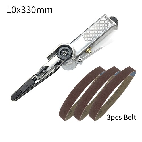 Air Belt Sander Pneumatic sander 330x10mm belt polishing machine Grinding Machine Belt Grinder Sanding Pneumatic Tool Set: Set 1