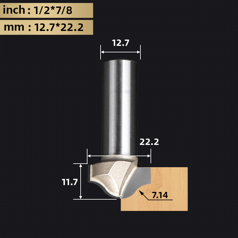 Tideway Round Bottom Clearing Bit Grade Woodworking Cutters CNC Tool Line Type Trimming Milling Cutter For Wood: 31mm