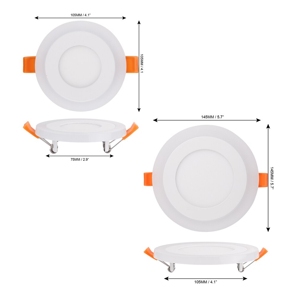 LED Recessed Downlight RGB Panel Ceiling Spot Light Bedroom Indoor Lighting Remote Control 6W 9W Panel Spot Lamp Home Decor