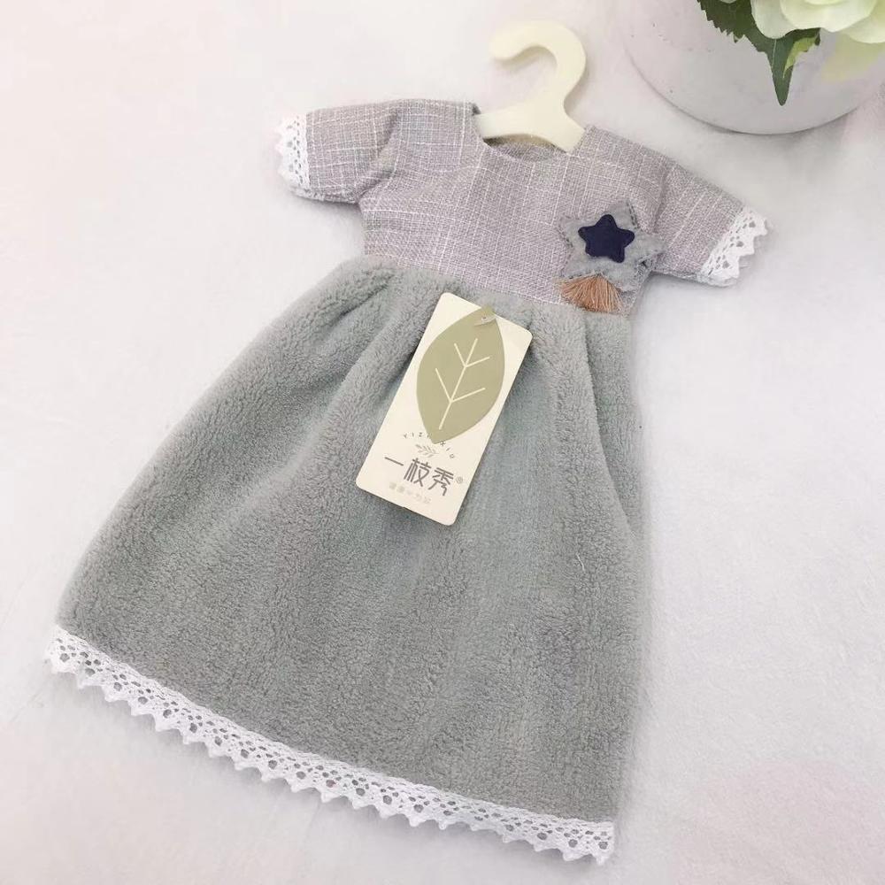 CRYSTALLOVE Lace Hanging Cloth Absorbent Cotton Kitchen Paper Towel Toilet Bathroom Cleaning Tools Household Accessories