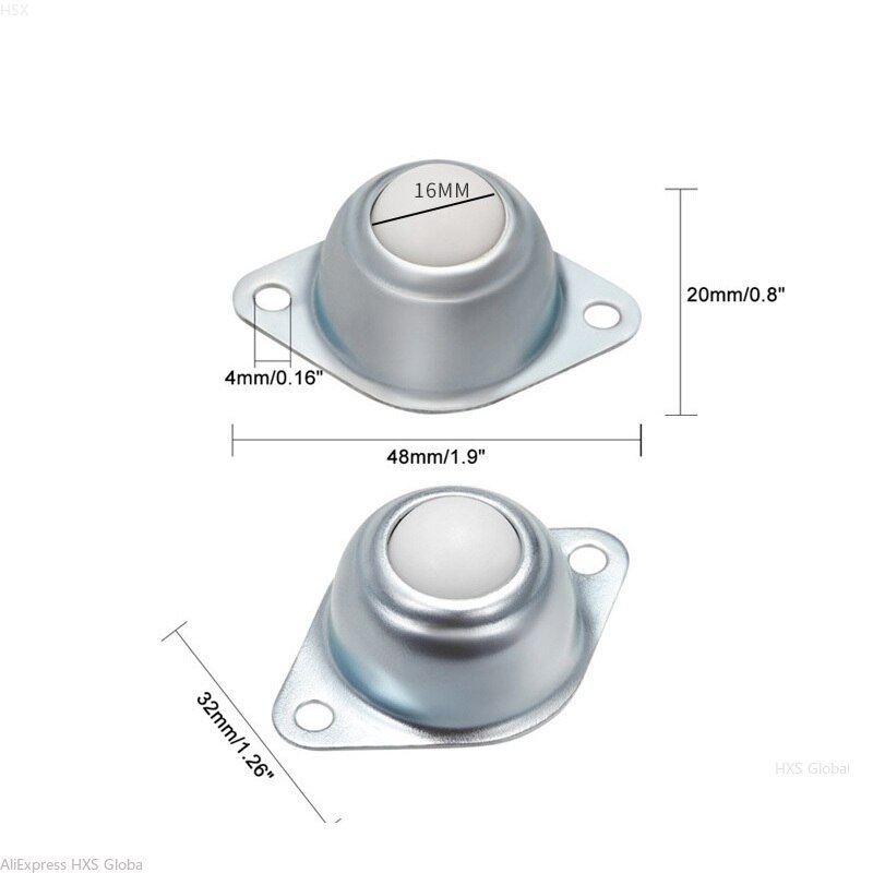 Roller Ball Transfer Bearing Caster Bull Wheel for Processing System Furniture Caster Universal Wheel Scroll Wheel: A