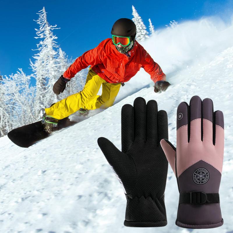 Gants de neige à écran tactile multifonctions pour femmes, coupe-vent, chauds, ski, cyclisme, hiver