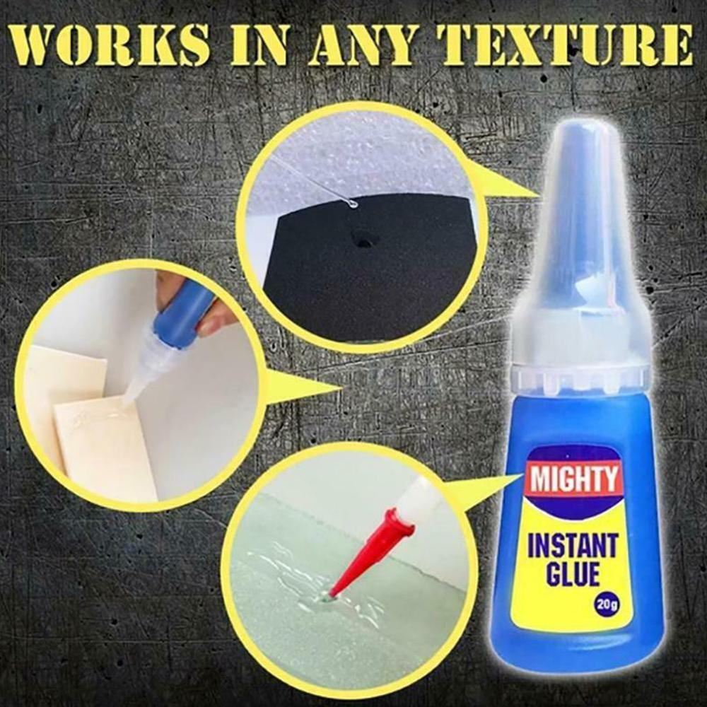 20g Mighty Instant Glue Rapid Fix Fast Adhesive Stronger Super Glue Multi-Purpose Nail Art Handmade Wood Products