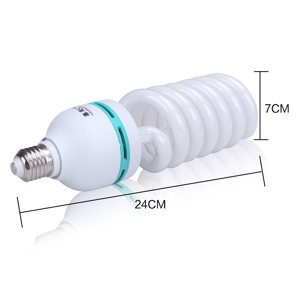 2x135W E27 Base 5500K Bright Photography Daylight Bulb Fluorescent Continuous Lighting Lamp For Softbox Photographic Photo Shoot