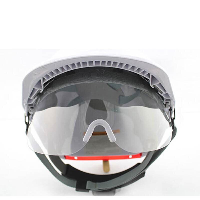 Work Safety Helmet With Goggles Hard Crash ABS Hat Transparent PC Glasses Construction Protective Riding Climbing Outdoor Safe