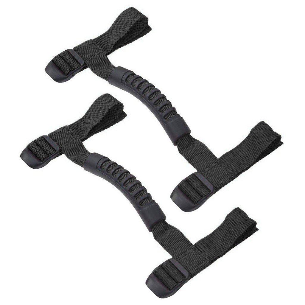 Top Auto-Styling Sales 2X Universele Roll Bar Kooien Grab Handle Hold Voor UTV Jeep Wrangler YJ TJ JK JKU: Black