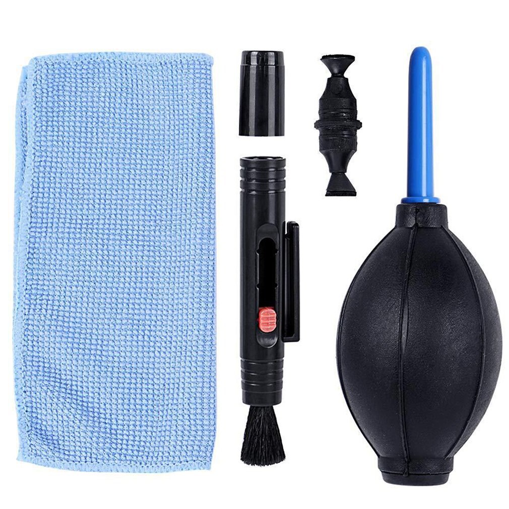 3IN1 Camera Cleaning Kit Suit Dust Cleaner Brush Air Blower Wipes Clean Cloth kit for Gopro for Canon for Nikon Camcorder VCR