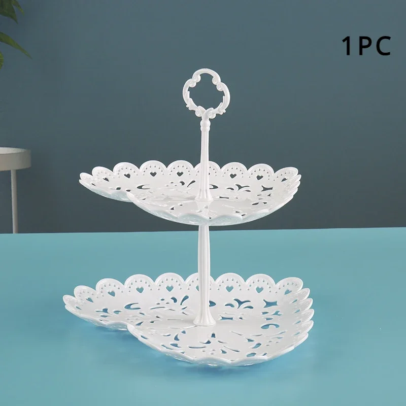 Birthday Cake Stand Display Stand Removable Dessert Tray Stand Birthday Party Snack Fruit Plate Display Stand Party Supplies: Chocolate