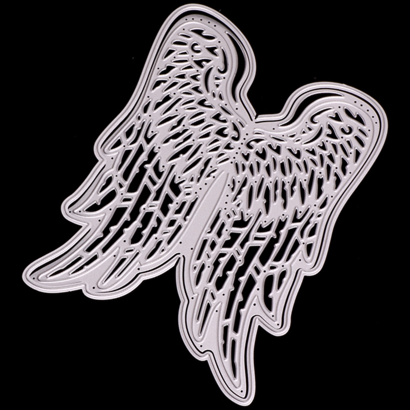 Troqueles de corte de Metal para manualidades CSS, troquel de corazón de Ángel, alas, decoración, tarjeta de papel para álbum, troquelado artesanal