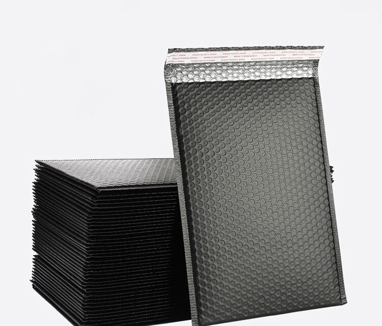 20Pcs Matte Black Bubble Wrap Enveloppen Gewatteerde Mailing Zak Verpakking Zakken Voor Kleine Bedrijven Bags Om Pack Producten tas