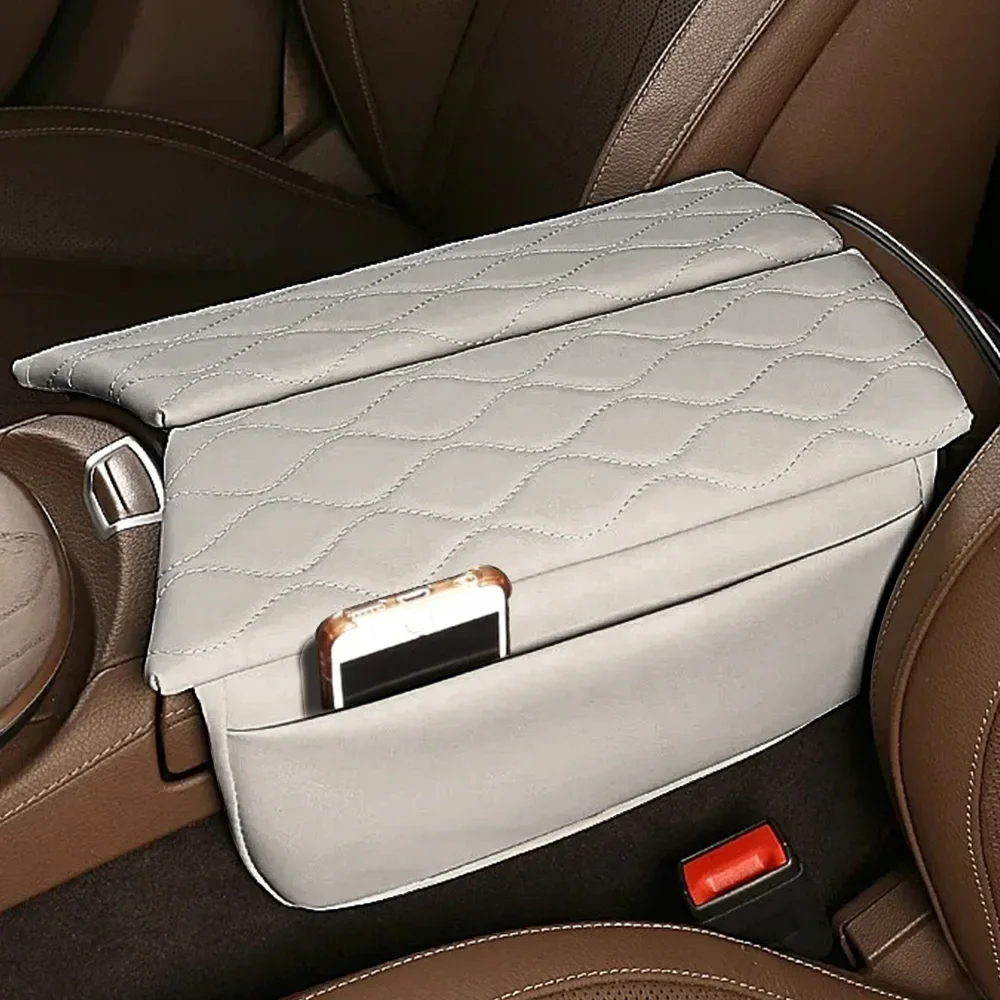 Juste d'accoudoir de console centrale pour Mercedes Benz Classe E, coussin en cuir anti-rayures, -2022, W213, CLS, -2022: GRIS