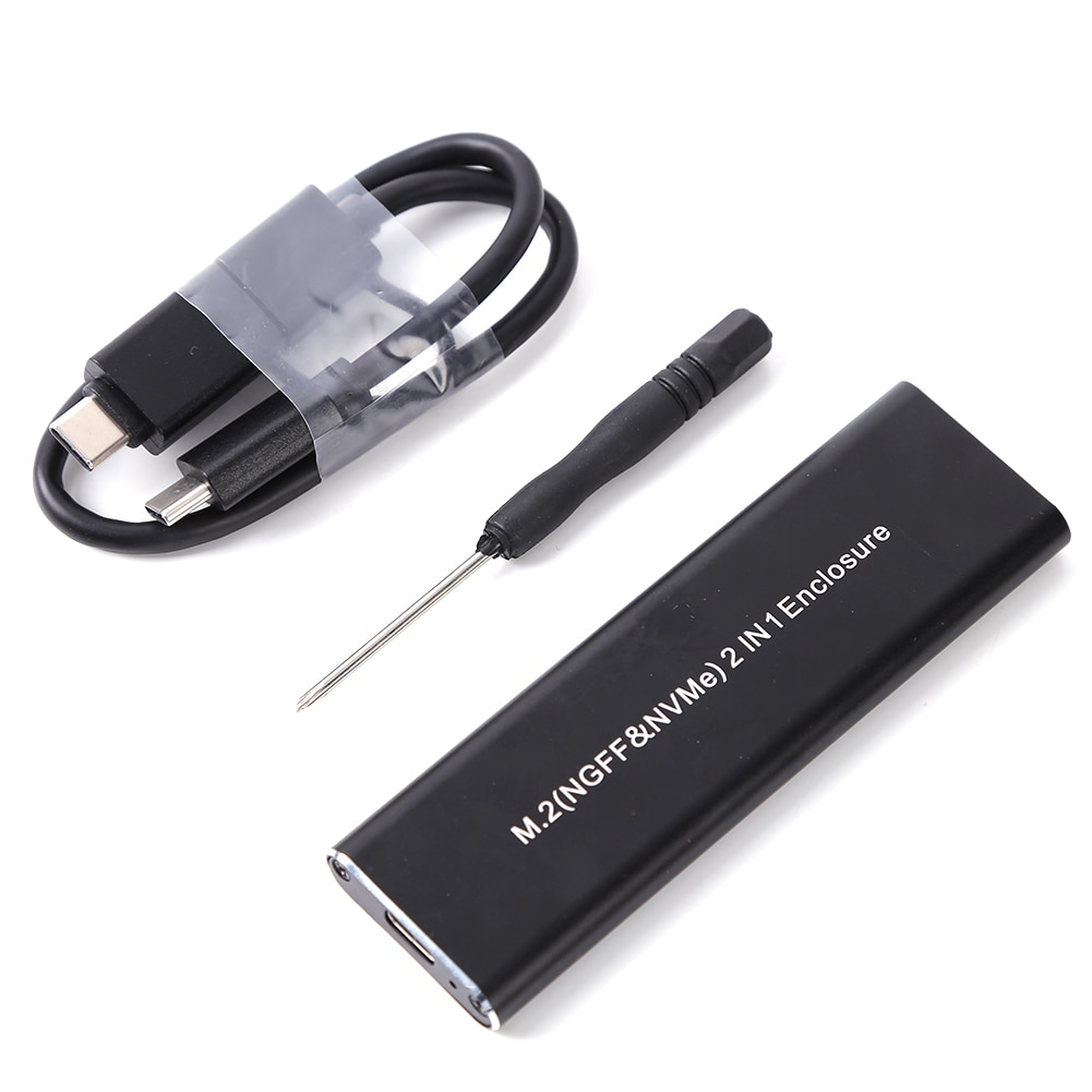 GUDGA Ssd M2 Case NVME Enclosure M.2 to USB Type C 3.1 OTG Adapter Aluminum External hd case For NVME PCIE NGFF SATA M/B Key SSD