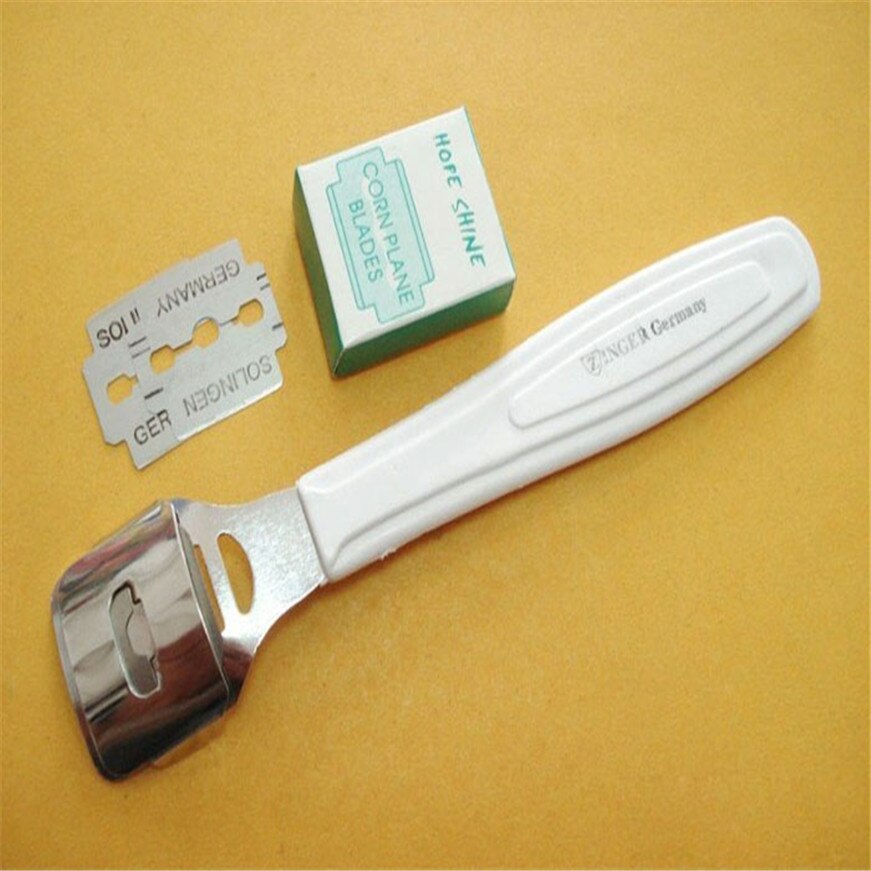 Kit de afeitadora para el cuidado de los pies, eliminador de durezas de maíz blanco para callos, pedicura, cuchillas para los pies, *