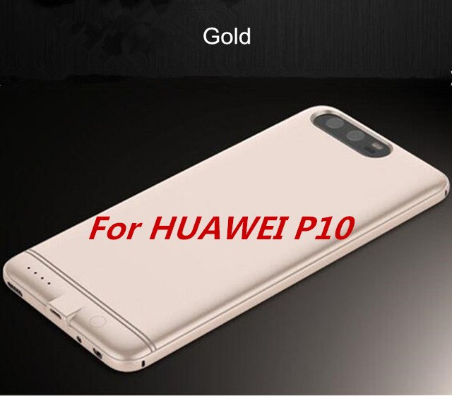 6000mAh Power Bank Cover For Huawei P9/P10 Portable Battery Charger For Huawei P9 Plus Backup Battery Case For Huawei P10 Plus: Gold For P10