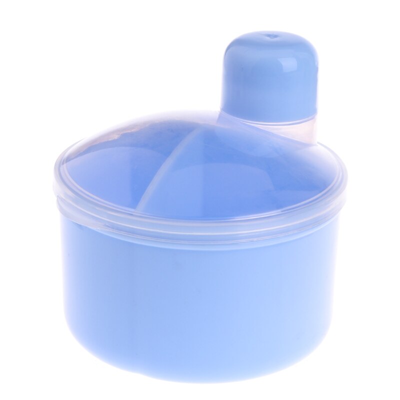 Portable Baby Milk Powder Formula Dispenser Mini Container Storage Feeding Box: Blue