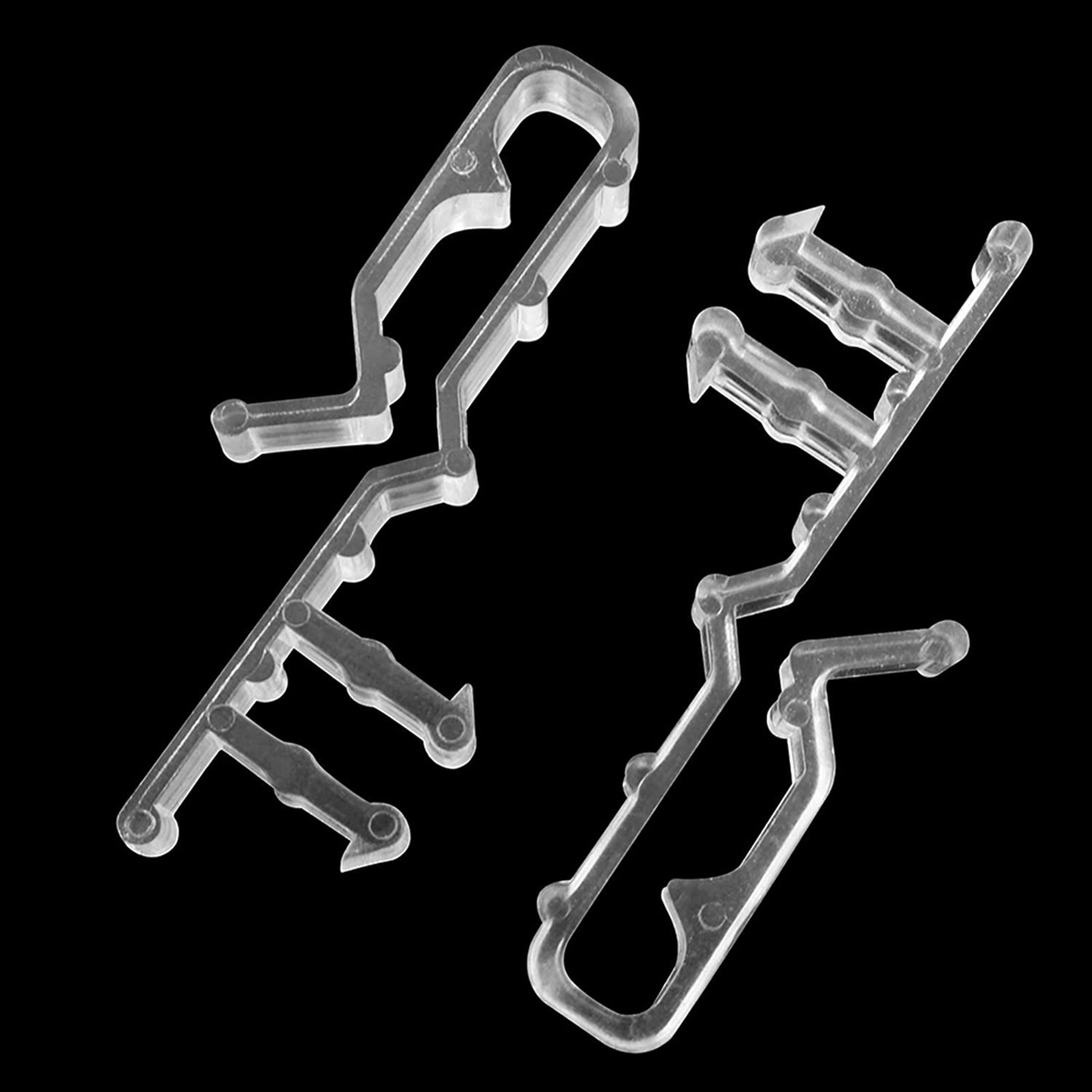 Clips de retenue de cantonnière pour stores de fenêtre, 12/20 pièces, Clips de retenue de cantonnière cachés en plastique transparent pour stores horizontaux