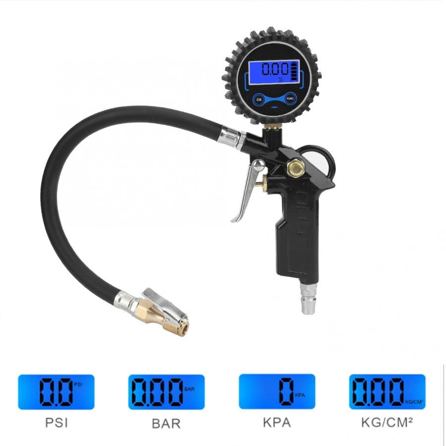 High-Precision Car Tire Pressure Gauge Tester Digital Table Safety Barometers US Male Head Inflator Pumps Tire Repair Tools