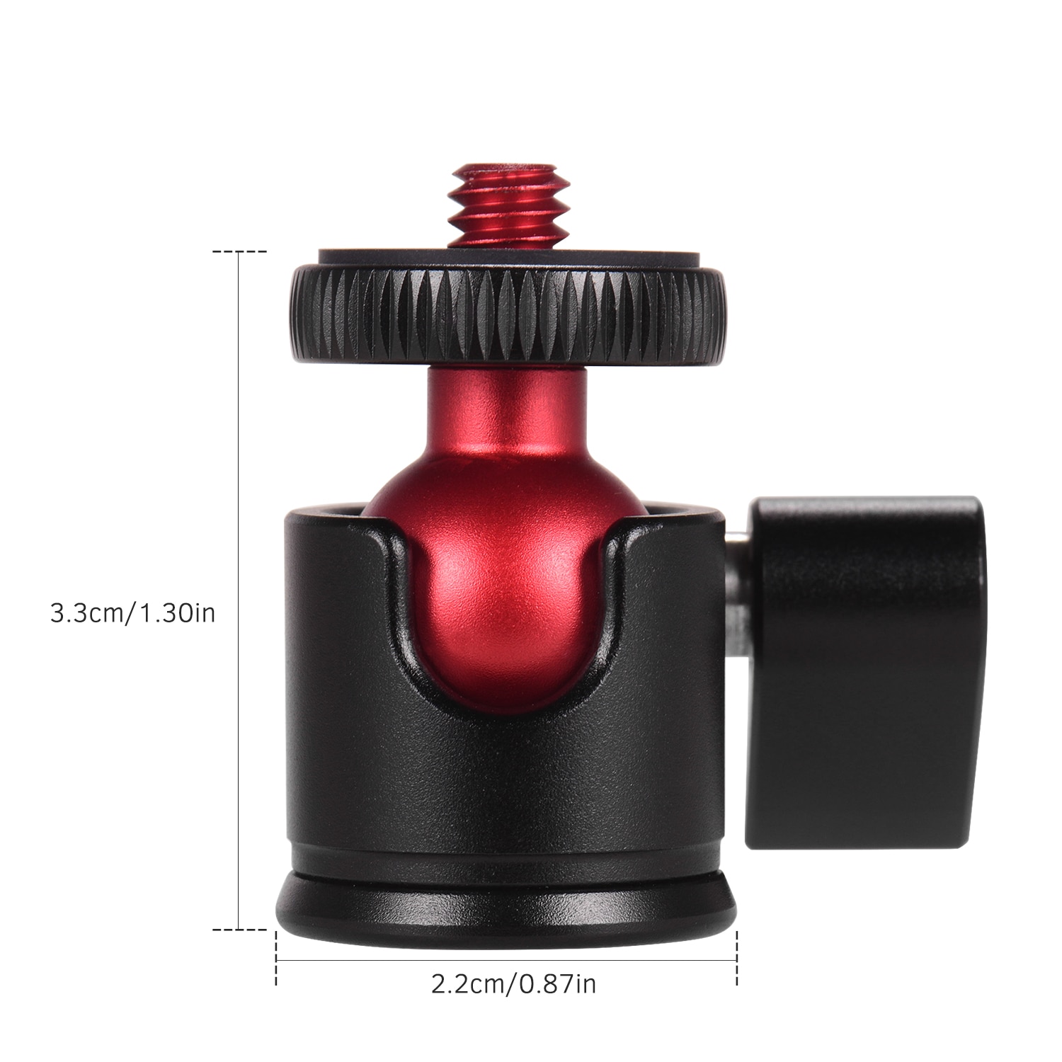 Andoer mini Treppiede Testa A Sfera A 360 Gradi Girevole Ballheads Supporto video Panoramica Teste per la Macchina Fotografica DSLR Massima di carico 2kg