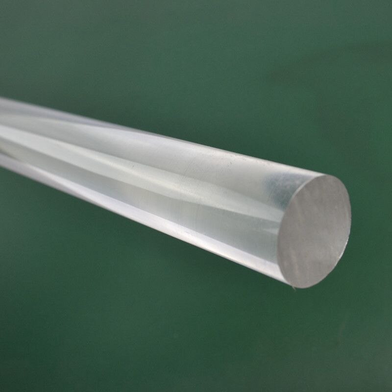! Barre ronde en acrylique Pmma, barre transparente de 0.47 pouces de diamètre 10 pouces de longueur, 2 pièces