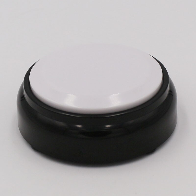 Party Decorations Sound Button Desk Gag Novelty Can do 30s Voice/Sound recording M5: White and Black