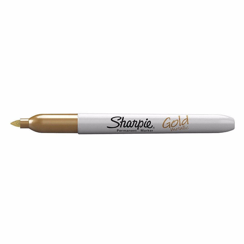 Sharpie 1,0mm Silber Gold Bronze Feine Punkt Öl Metallic Permanent Marker Schreiben Auf Licht und Dark Oberfläche Papier Metall glas