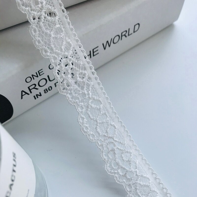 Wit Geborduurde Kant Trim Linten Stof Bruiloft Diy Kleding/Cadeaupapier