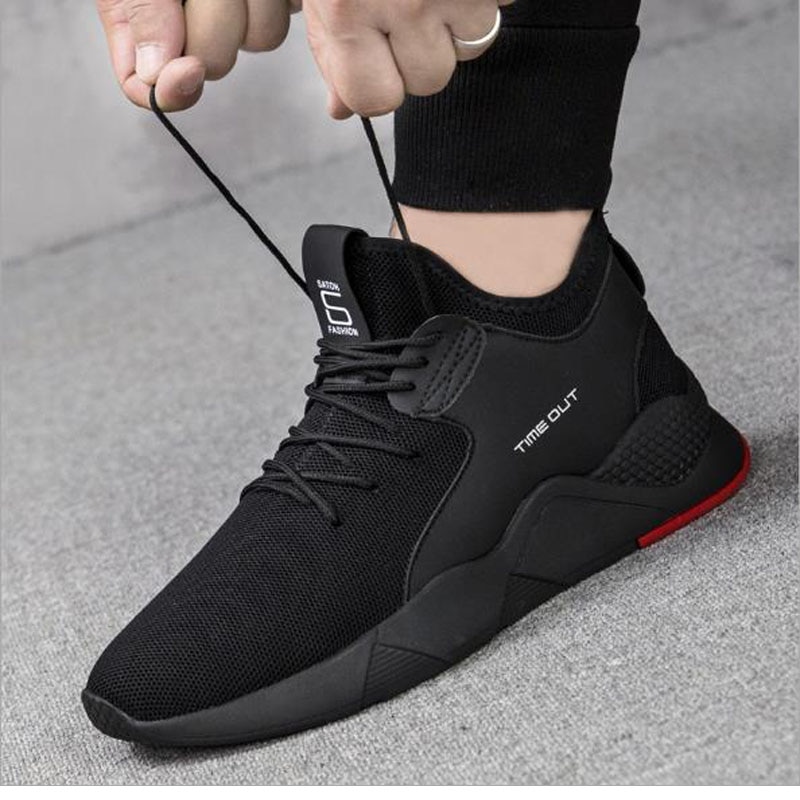 men's shoes for running fitness sneakers rubber wear - resistant non - slip mesh breathable outdoor casual shoes