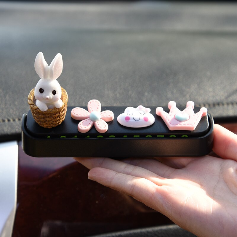 Cute and ornaments, temporary parking cards, parking signs, phone numbers, car decorations birthday for girls