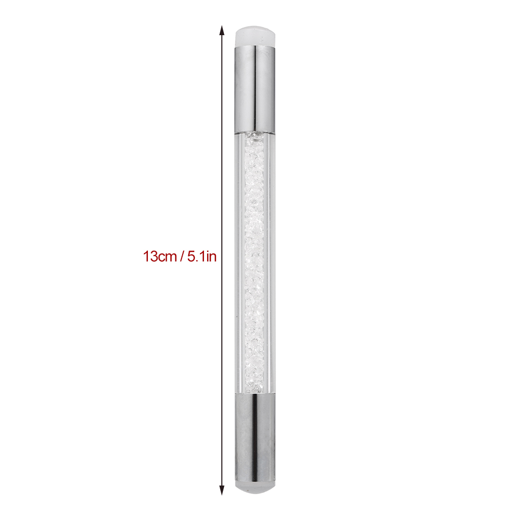 Dubbele Stamper Hoofden Nail Brush Pen Schilderen Puntjes Tips DIY Strass Handvat Manicure Tool Bloem Schilderij Tekening