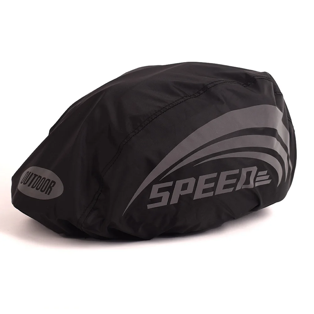 Cubierta impermeable para casco de bicicleta con tira reflectante, gorra para ciclismo de montaña y carretera, cubierta para lluvia, cubierta protectora de tela Oxford: Verde