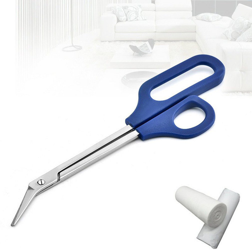 Long Handled Toenail Scissors Easy Grip Clipper For Elderly Thick Nail Cuticle Trimmer Manicure Pedicure Tool