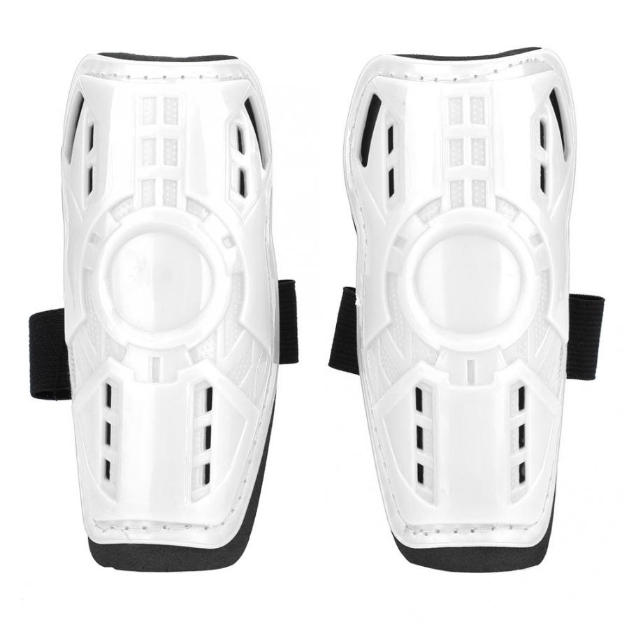 4 farben 1 Paar Kind Kid Schienbeinschützern Fußball Sport Shin Guards Kinder Fußball Ball Shin Guards Beine Schutz sport sicherheit: WHITE