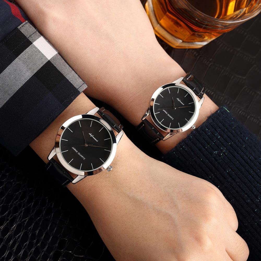 Shifenmei Paar Horloge Heren Horloge Eenvoudige Luxe Quartz Horloge Vrouwen Klok Voor Man Vrouw Waterdicht Liefhebbers Horloge